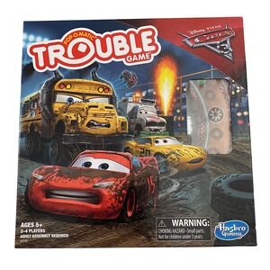 Cars 3 Trouble Game Disney Pixar‎ Hasbro Pop-O-Matic Family Kids No Instructions